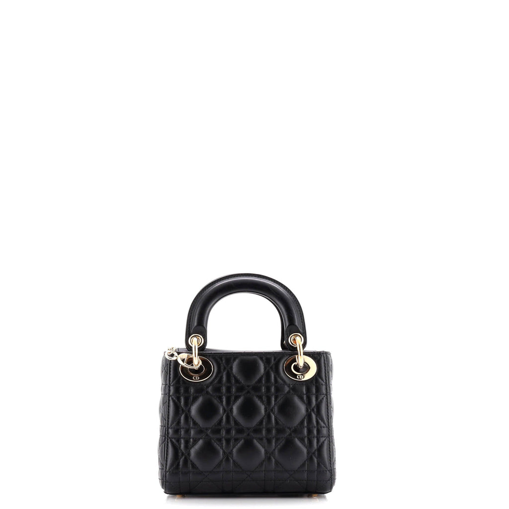 Lady Dior Chain Bag Cannage Quilt Lambskin Mini