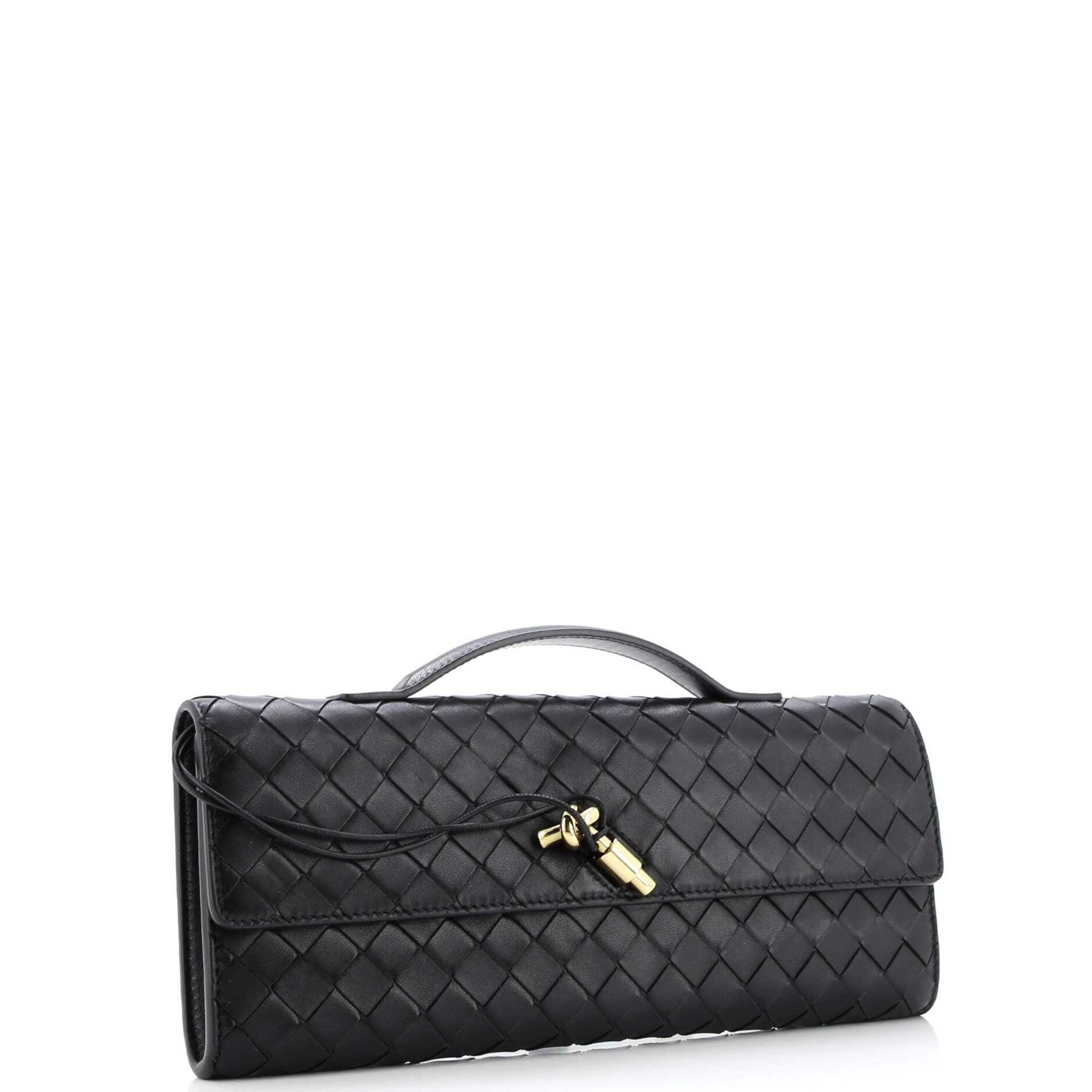 Andiamo Top Handle Clutch Intrecciato Nappa Long