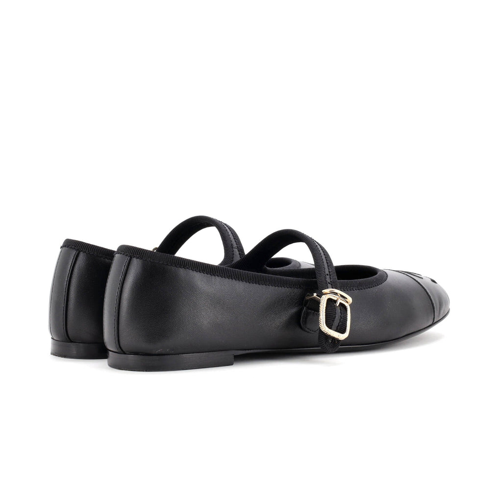 Women's CC Mary Jane Flats Embroidered Leather