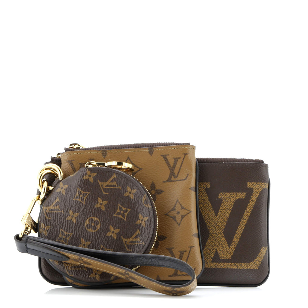 Trio Pouch Set Reverse Monogram Giant