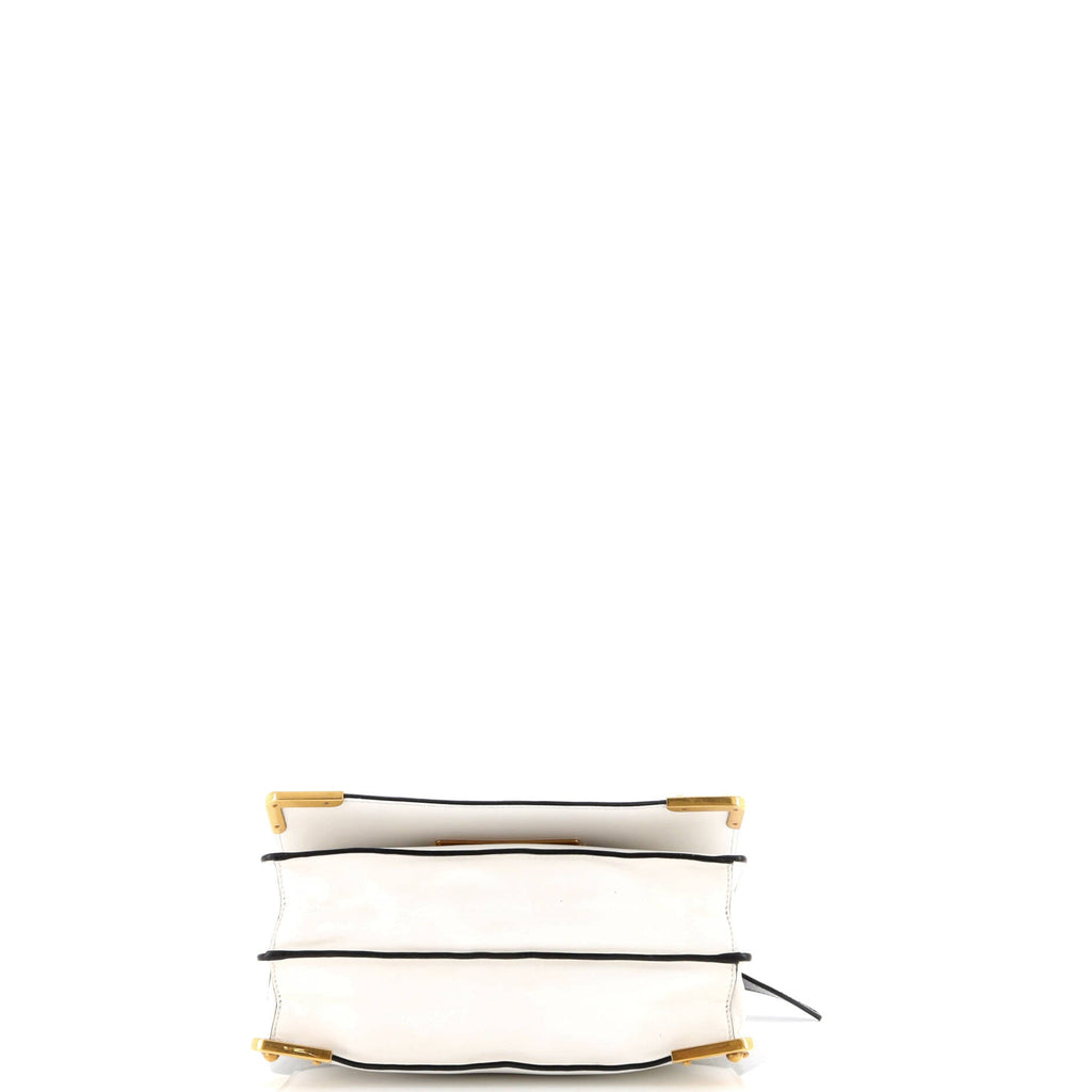 Cahier Crossbody Bag Leather and Saffiano Leather Large