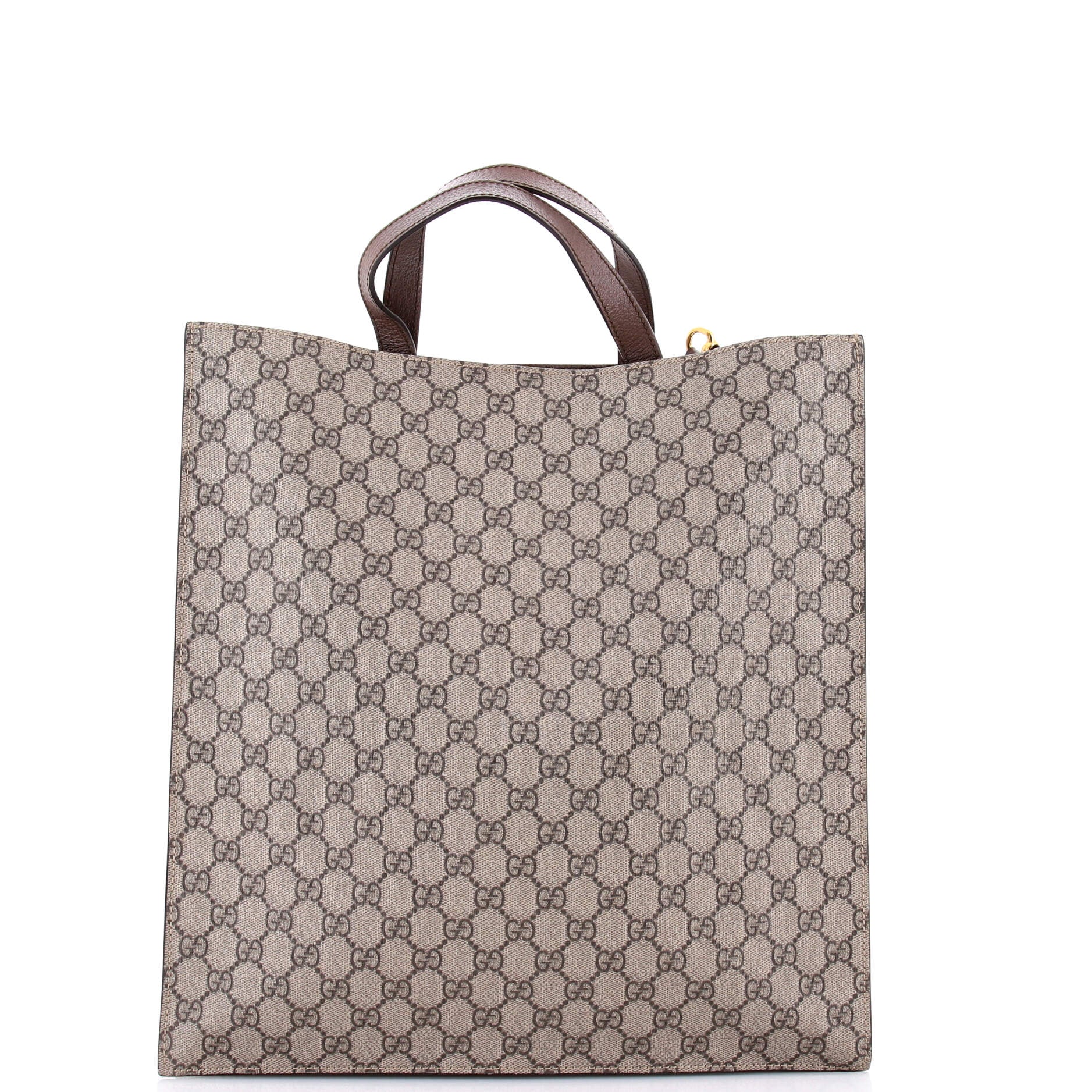 Courrier Convertible Soft Open Tote GG Coated Canvas with Applique North South