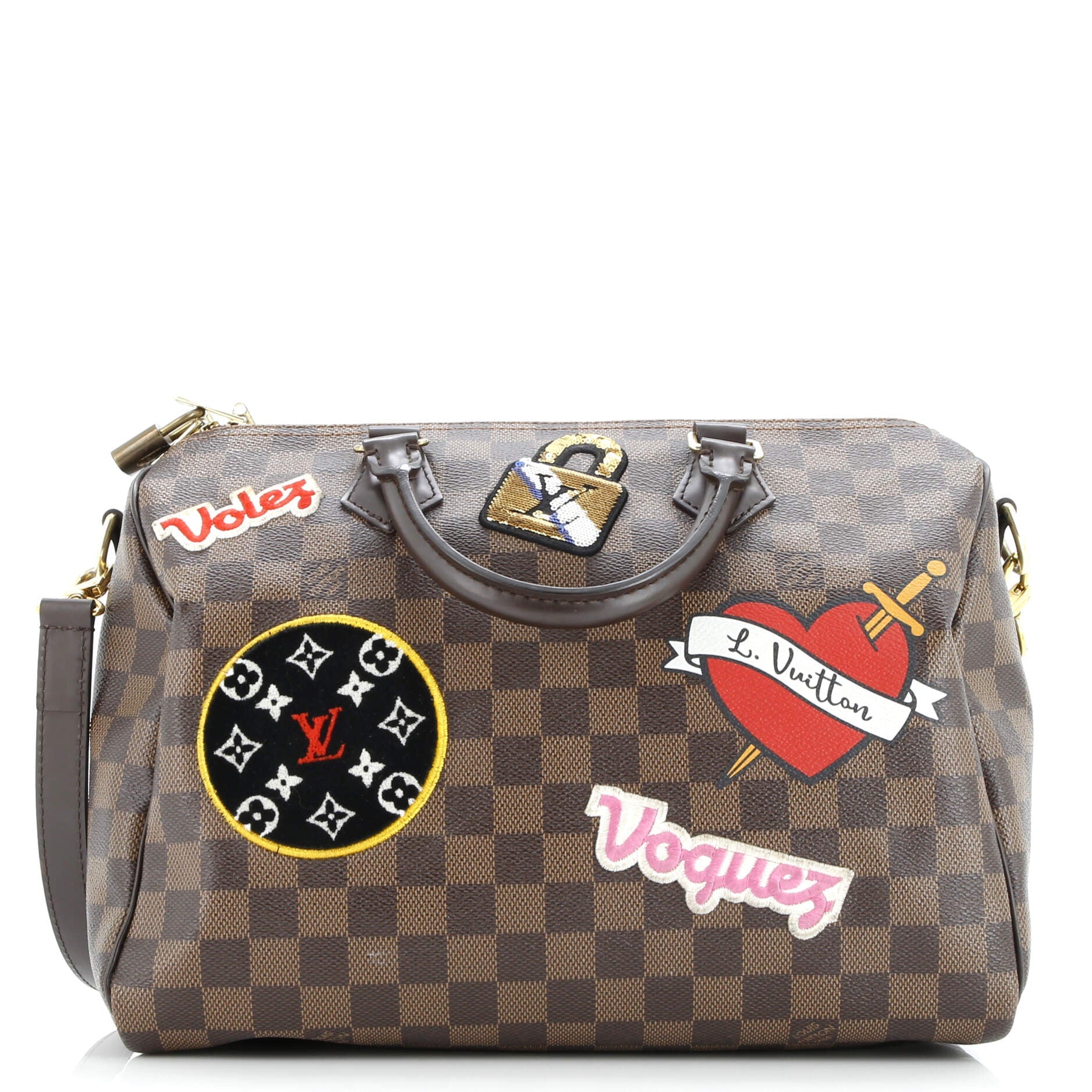 Speedy Bandouliere Bag Limited Edition Patches Damier 30