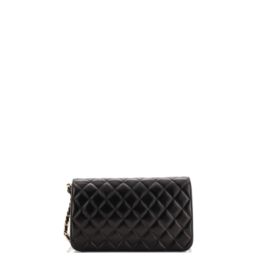 Vintage Full Flap Bag Quilted Lambskin Medium
