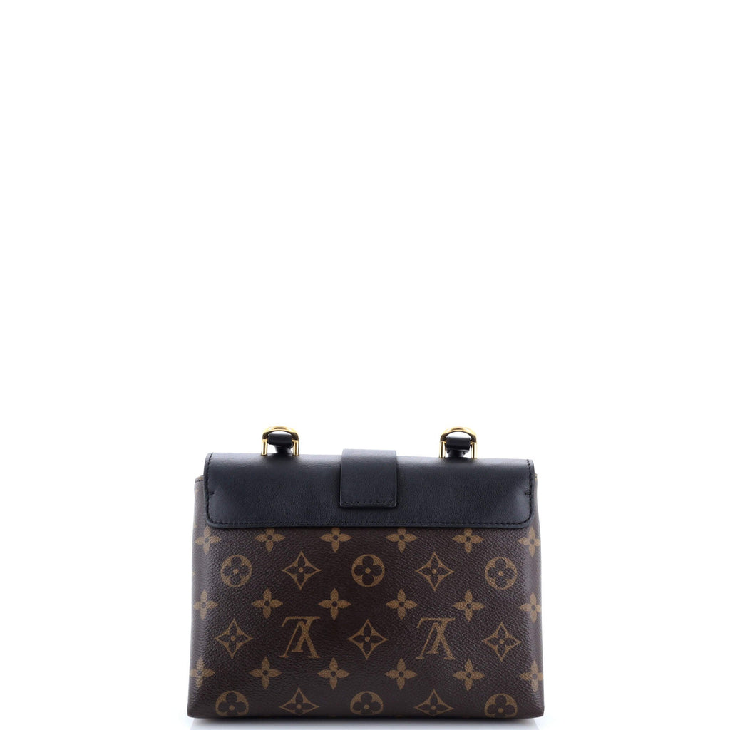Locky Handbag Monogram Canvas with Leather BB