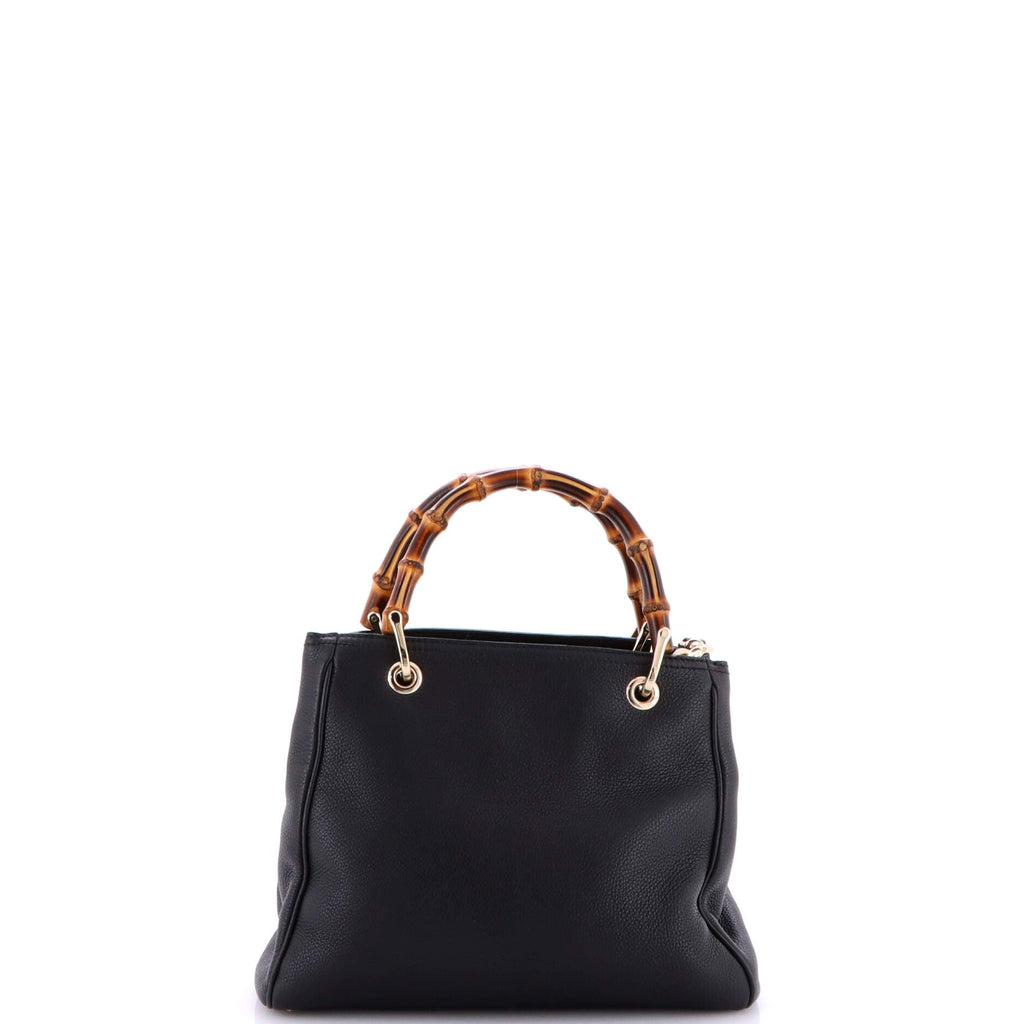 Bamboo Shopper Tote Leather Small