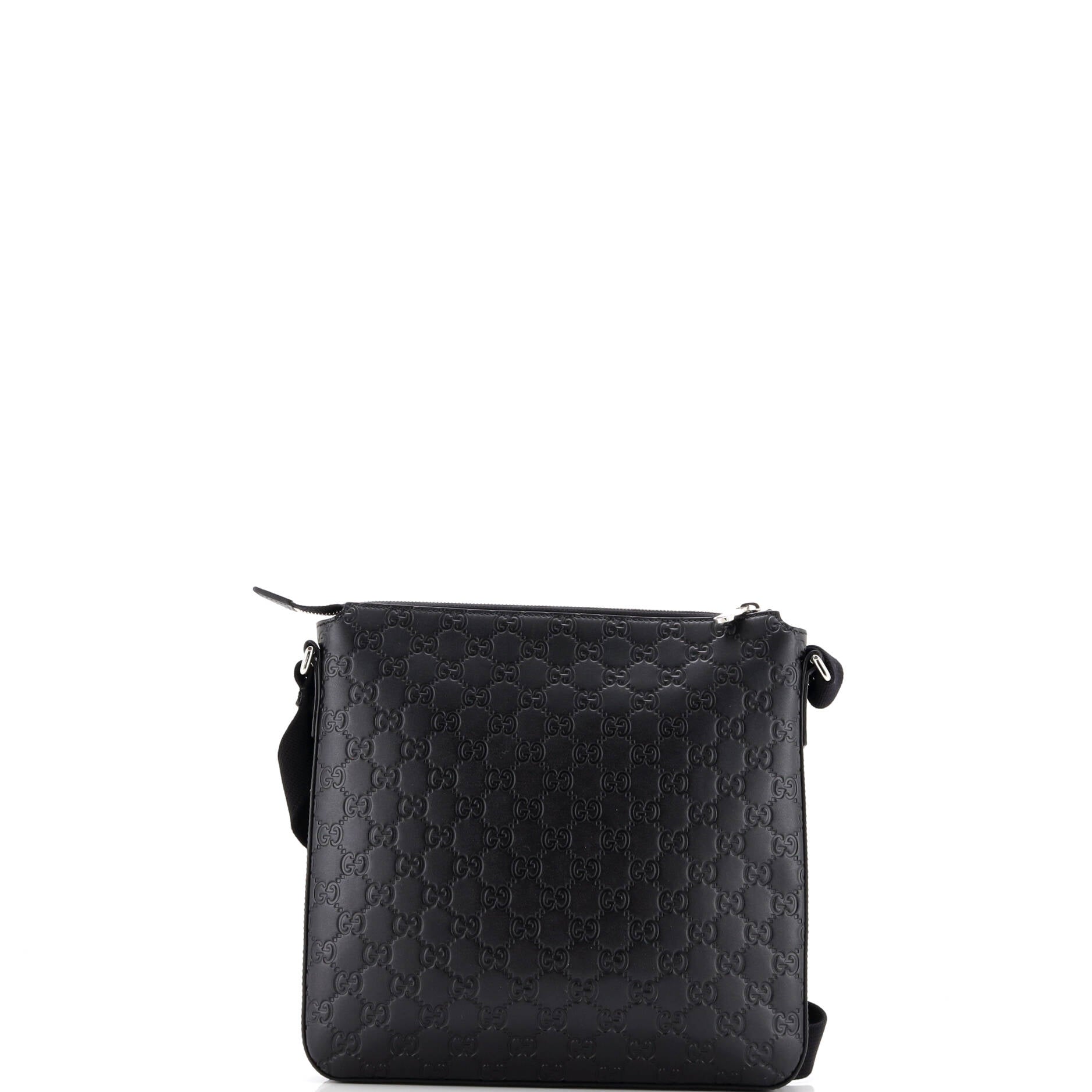 Signature Zip Messenger Bag Guccissima Leather Medium