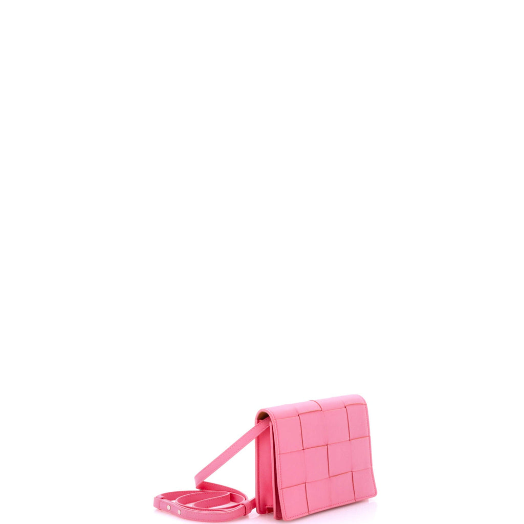Cassette Crossbody Bag Maxi Intrecciato Leather Mini