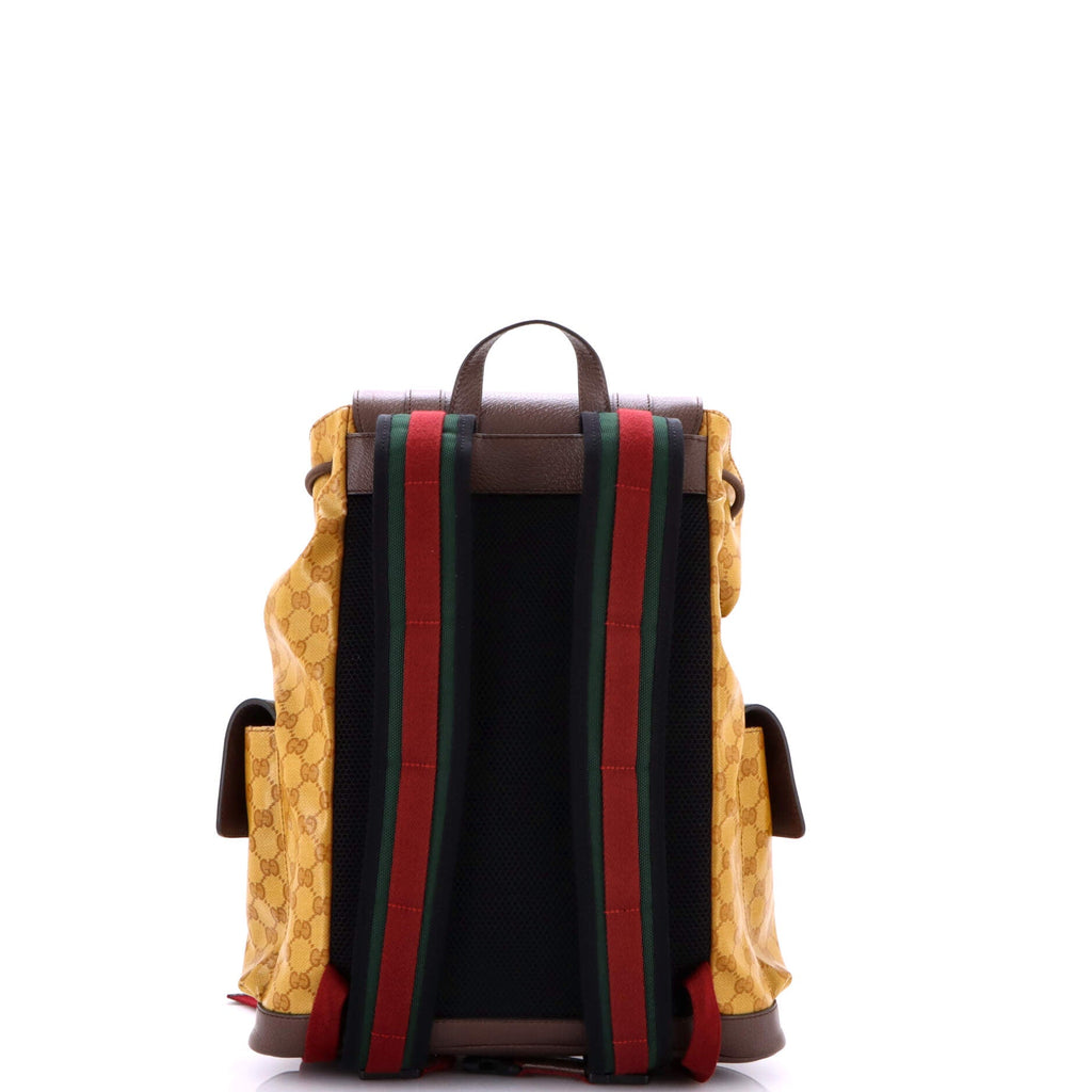 x adidas Double Pocket Buckle Backpack GG Coated Canvas Medium