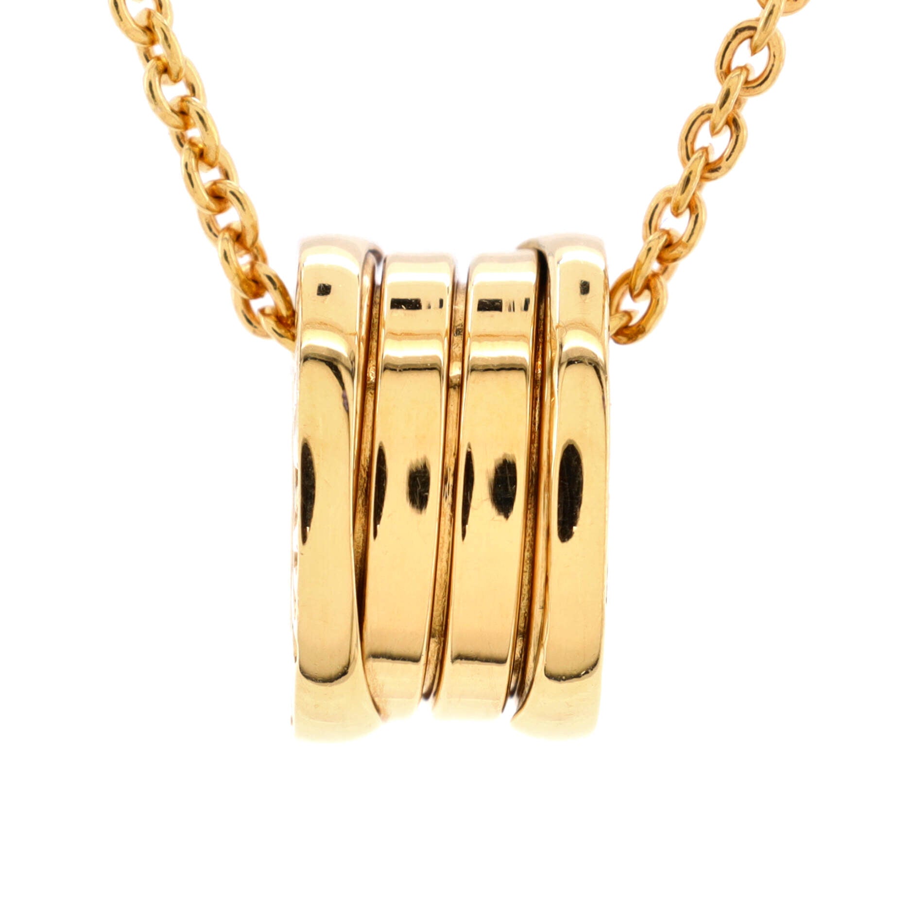B.Zero1 Pendant Necklace 18K Yellow Gold