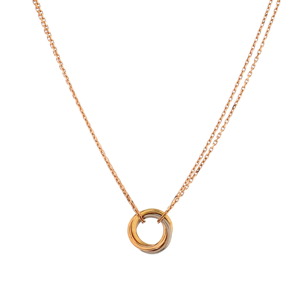Trinity Choker Necklace 18K Tricolor Gold