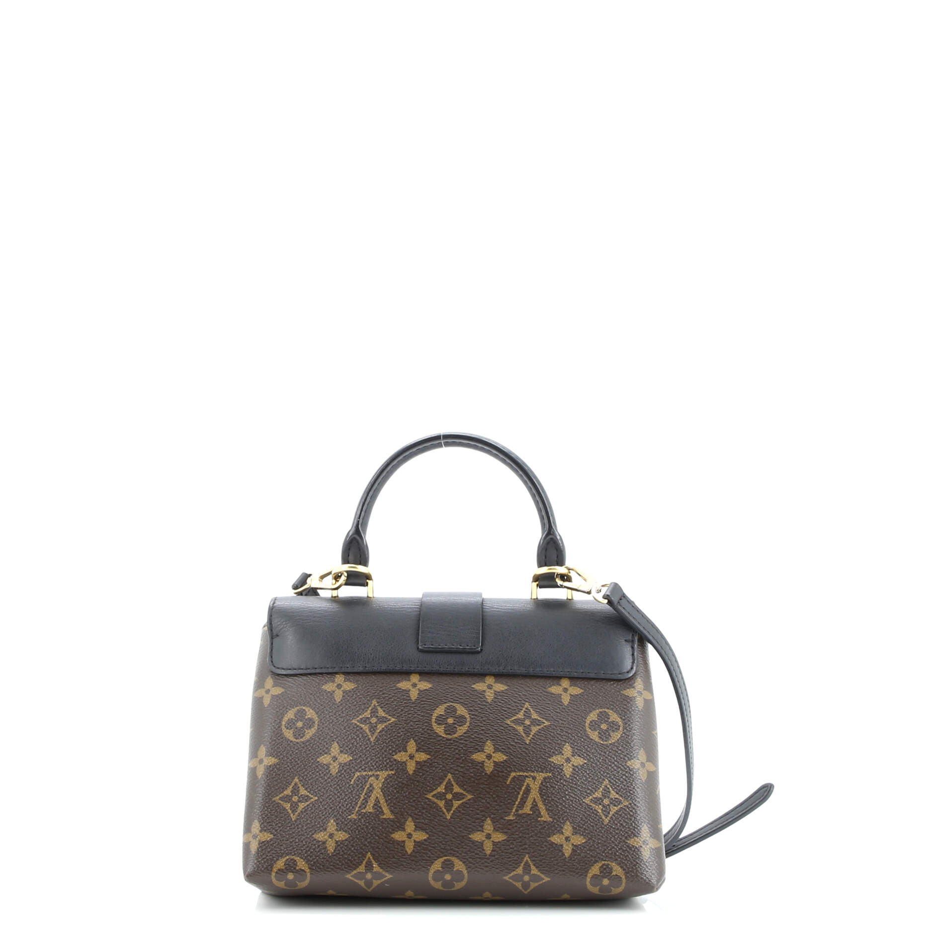 Locky Handbag Monogram Canvas with Leather BB
