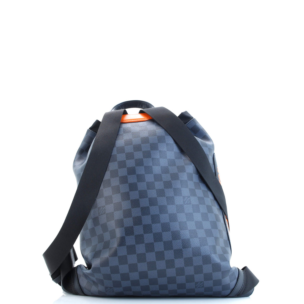 Drawstring Backpack Limited Edition Damier Cobalt Race