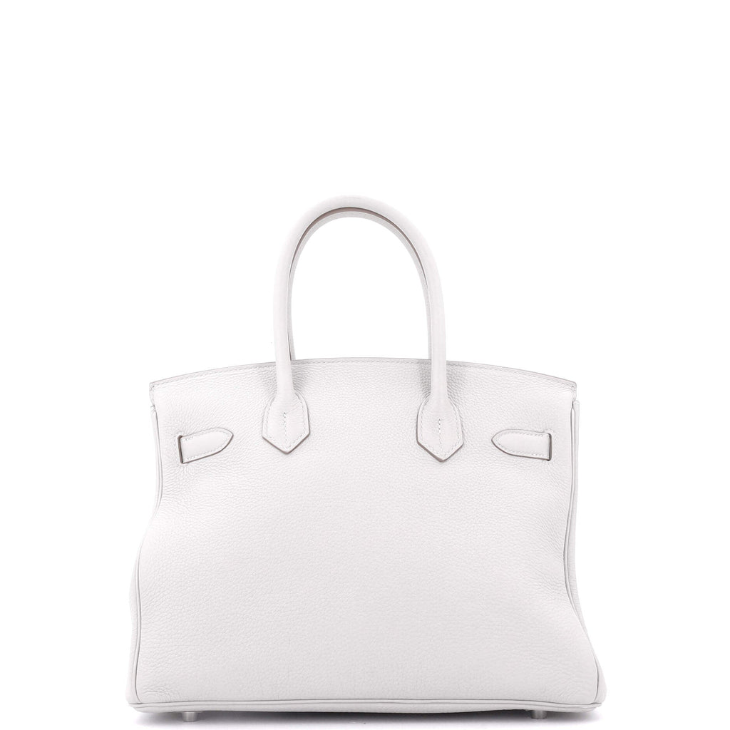 Birkin Handbag Grey Togo with Palladium Hardware 30