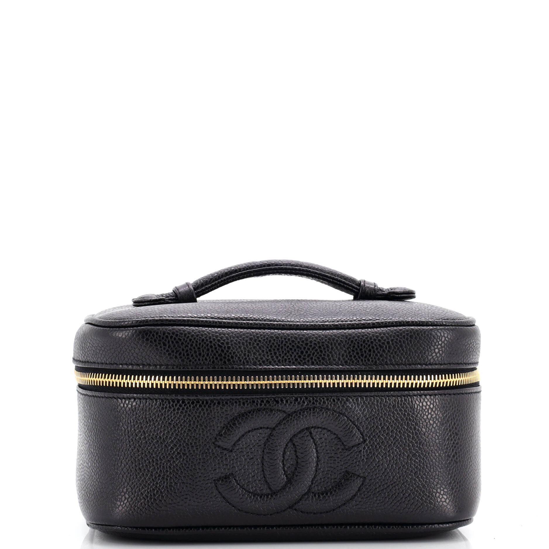 Vintage Timeless Cosmetic Case Caviar Medium