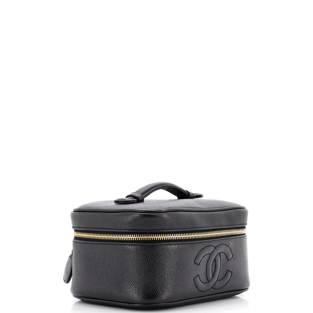 Vintage Timeless Cosmetic Case Caviar Medium