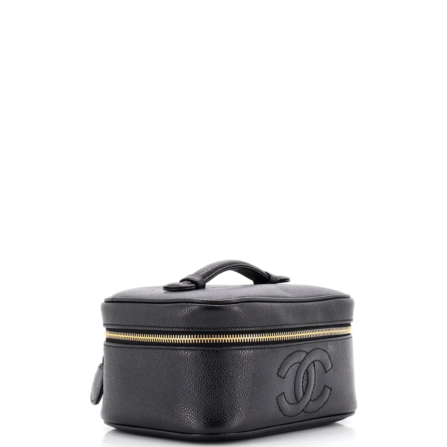 Vintage Timeless Cosmetic Case Caviar Medium