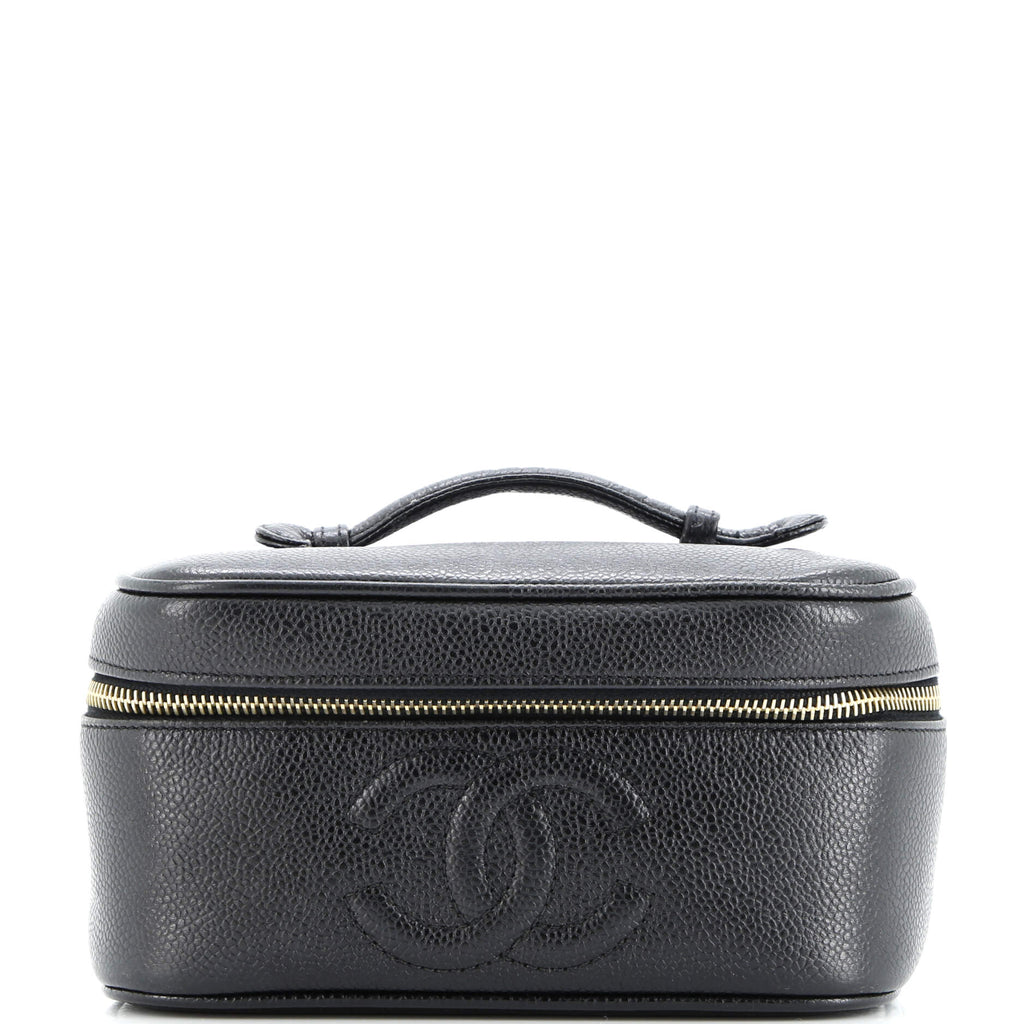 Vintage Timeless Cosmetic Case Caviar Medium