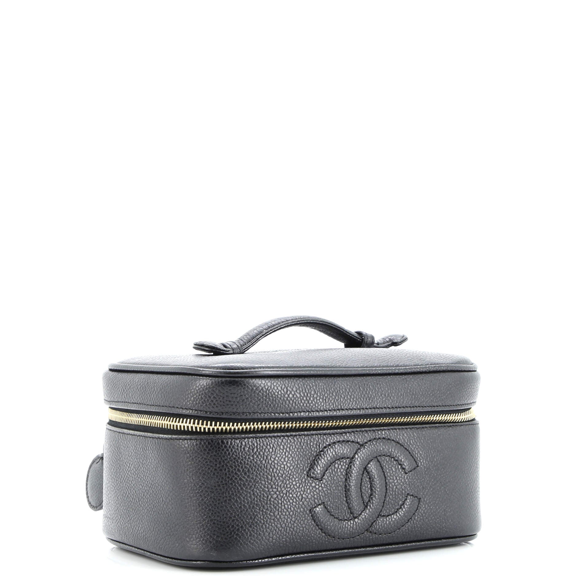 Vintage Timeless Cosmetic Case Caviar Medium