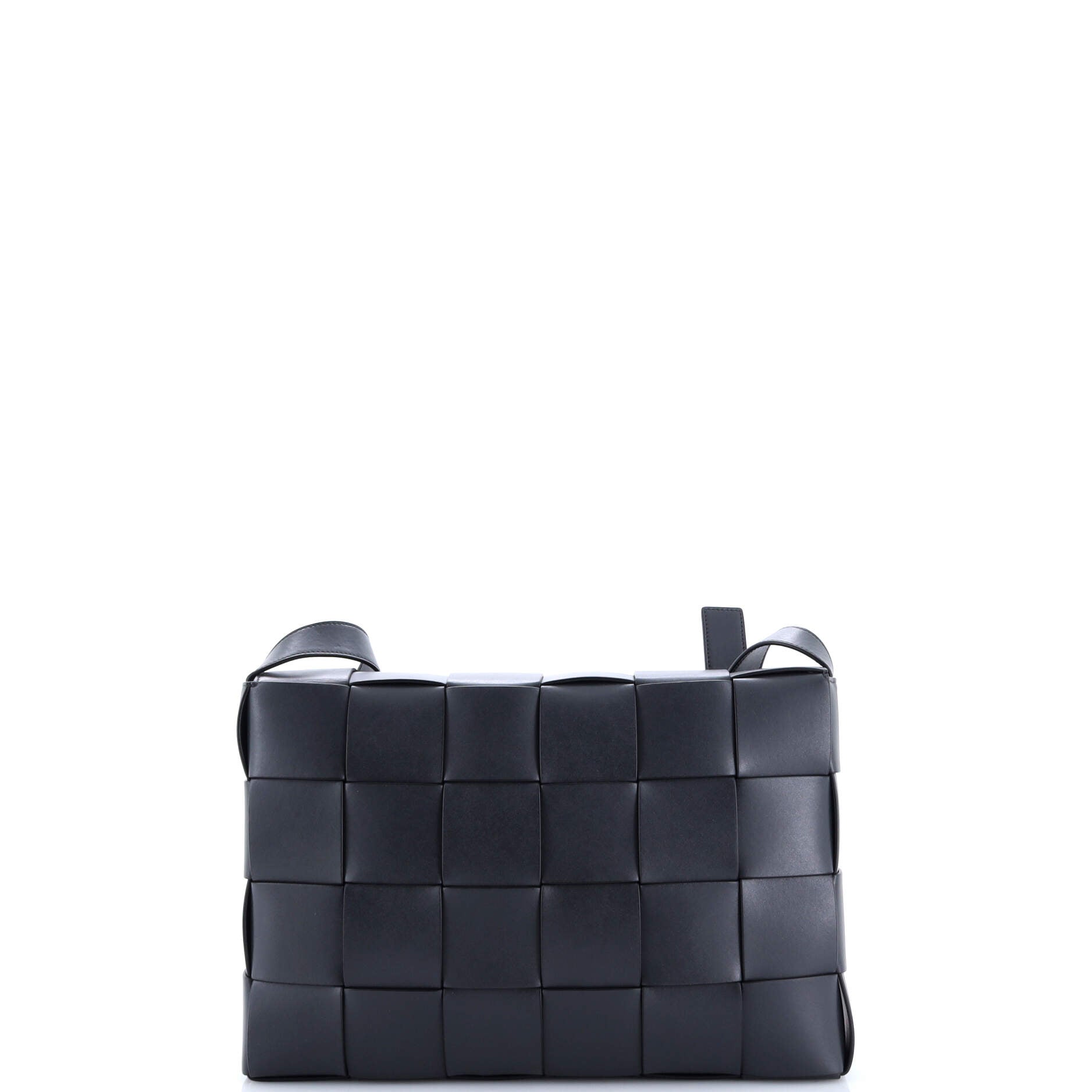 Cassette Messenger Bag Maxi Intrecciato Leather Medium