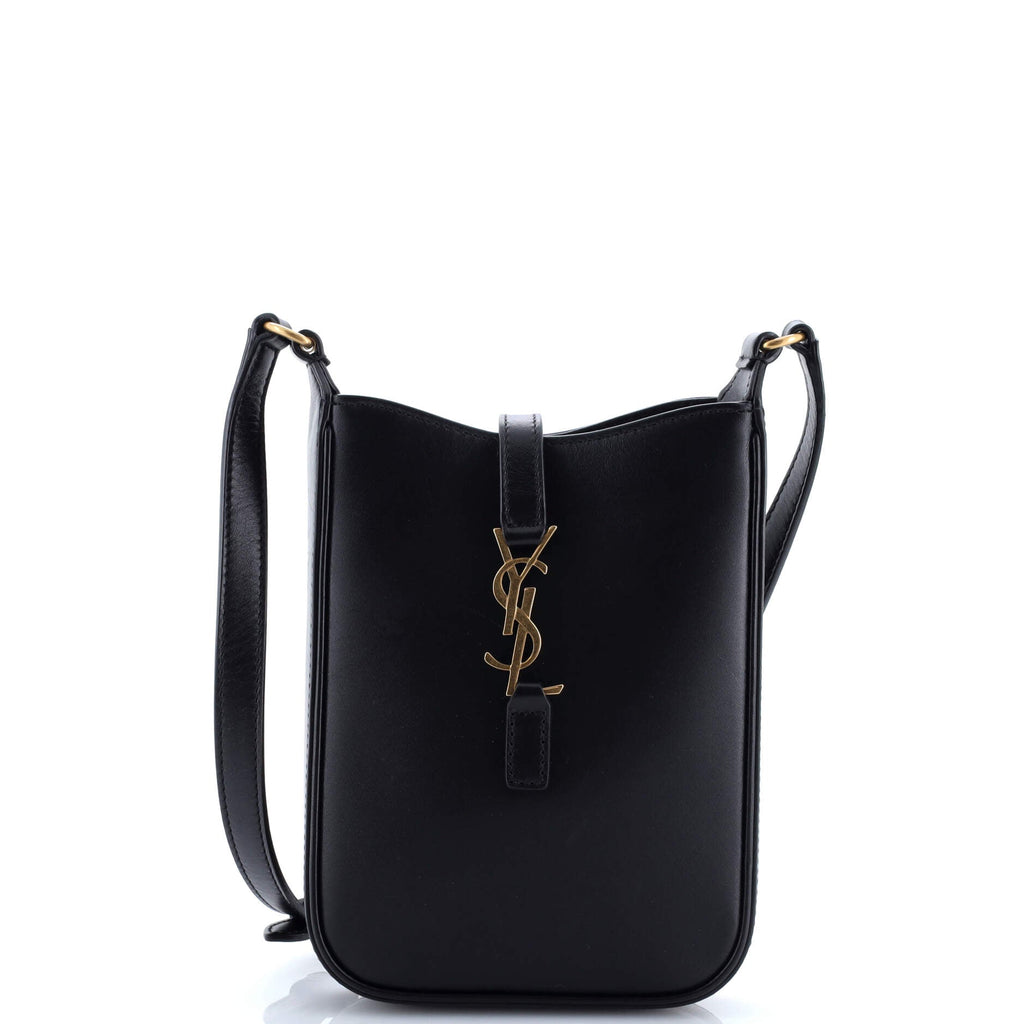 Le 5 a 7 Vertical Shoulder Bag Leather Mini