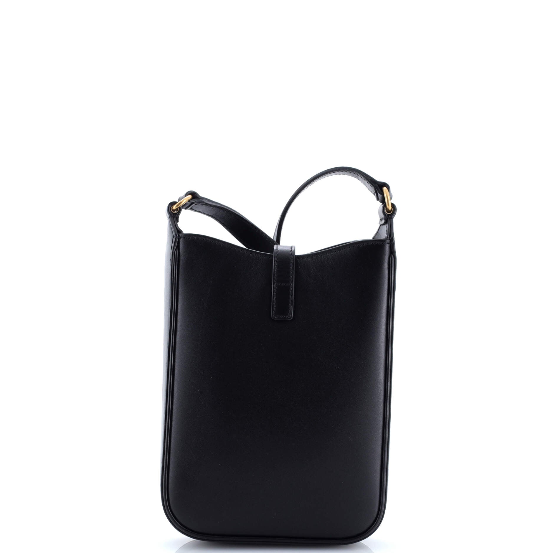 Le 5 a 7 Vertical Shoulder Bag Leather Mini