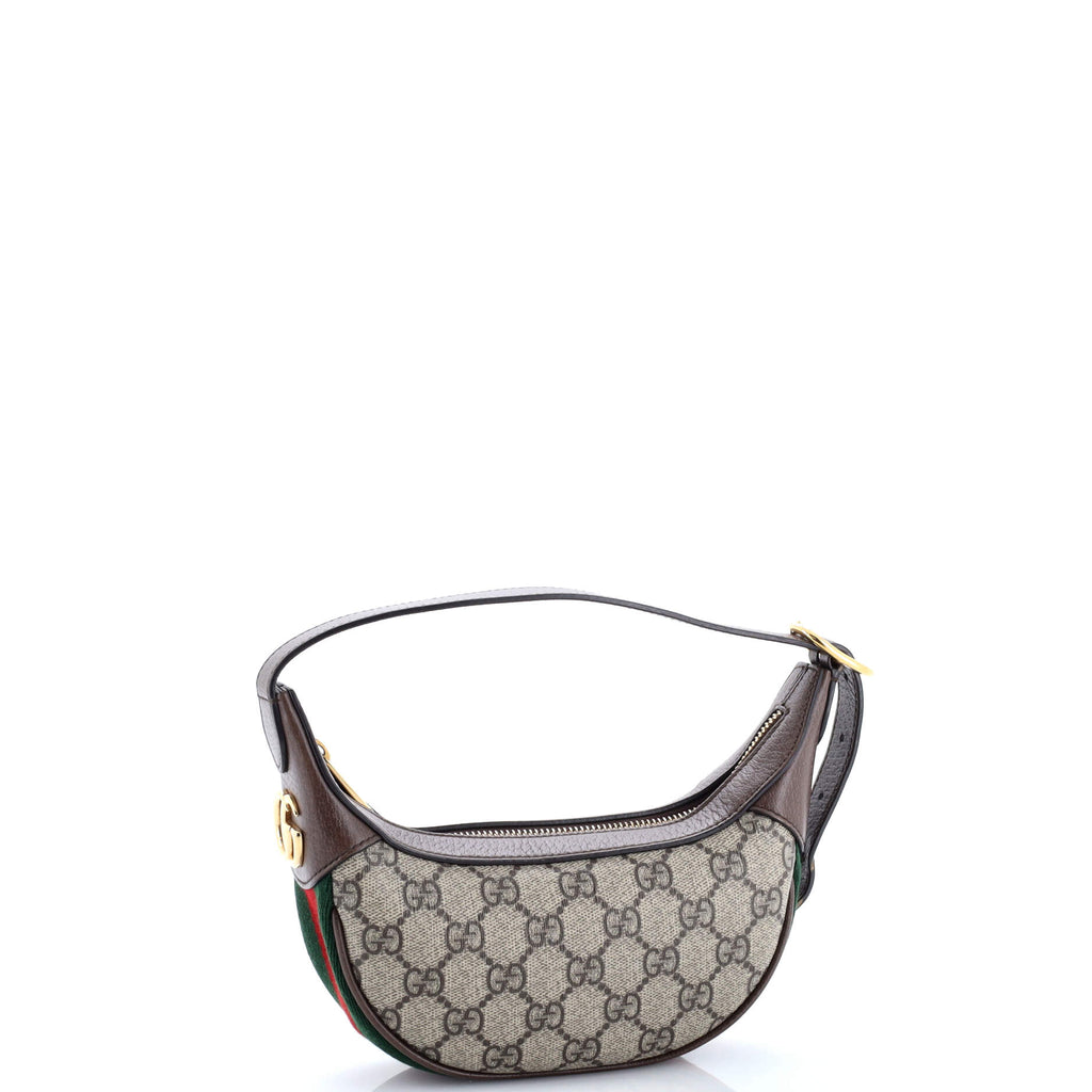 Ophidia Half Moon Bag GG Coated Canvas Mini