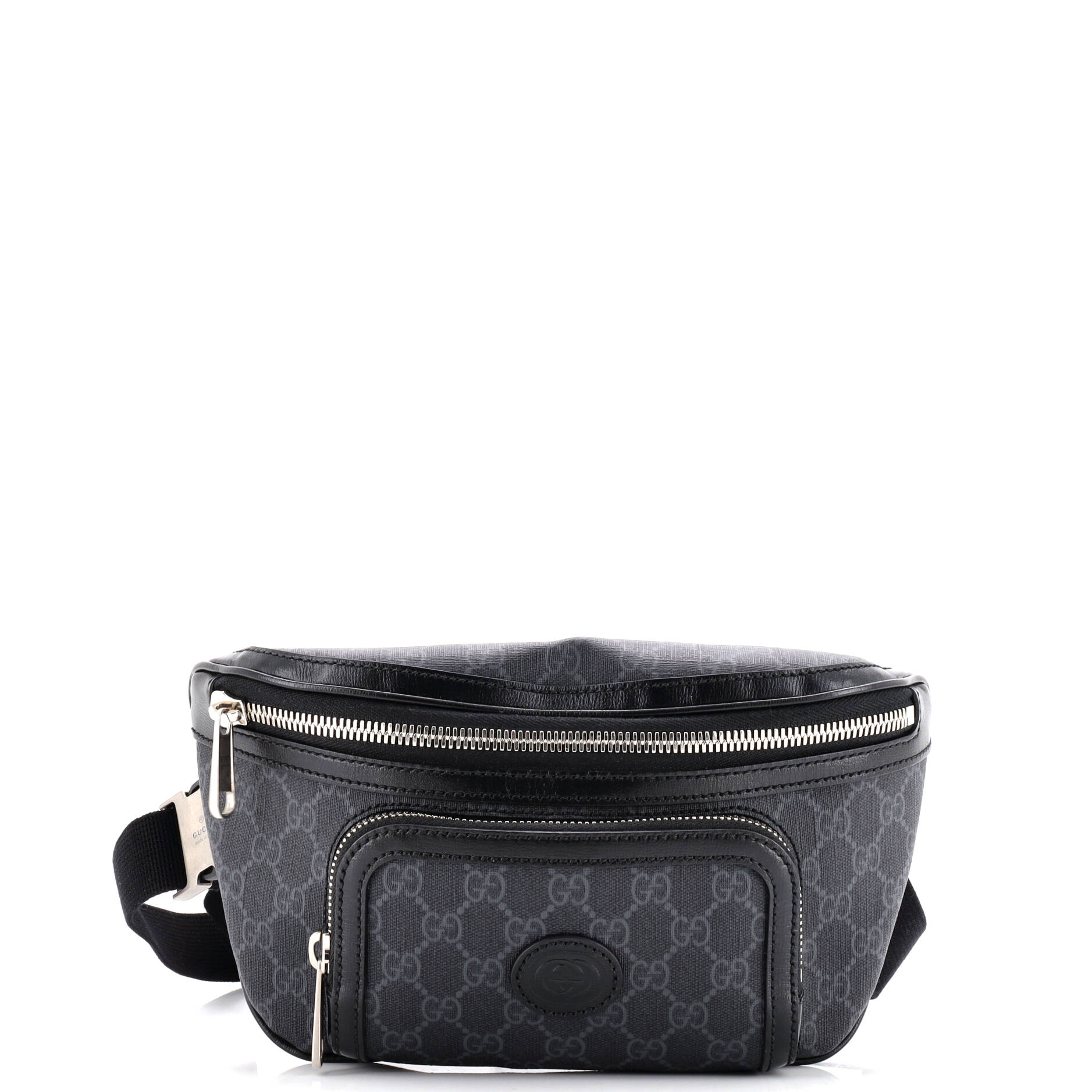 Interlocking G Patch Belt Bag GG Coated Canvas Large