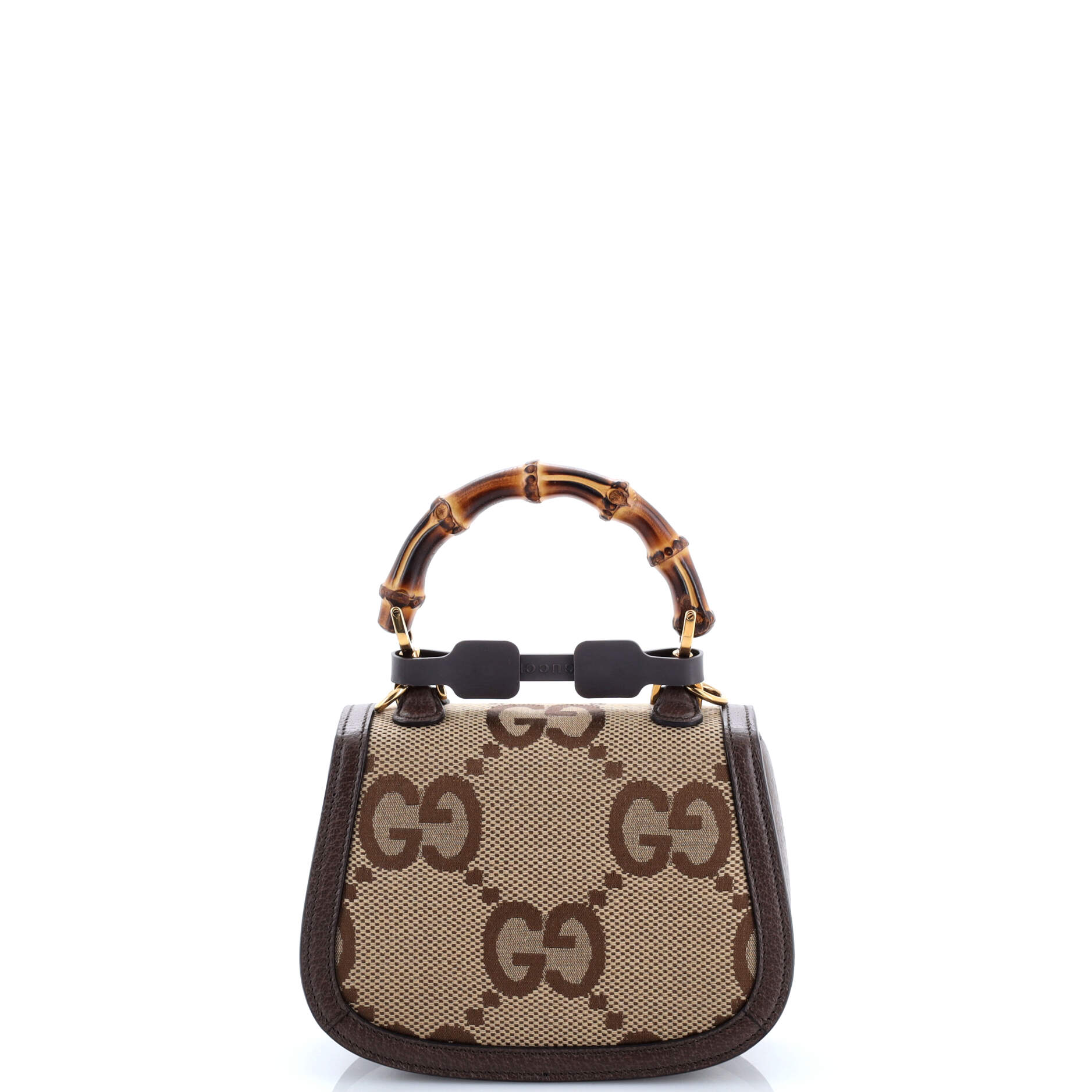 Bamboo 1947 Top Handle Bag Jumbo GG Canvas Mini