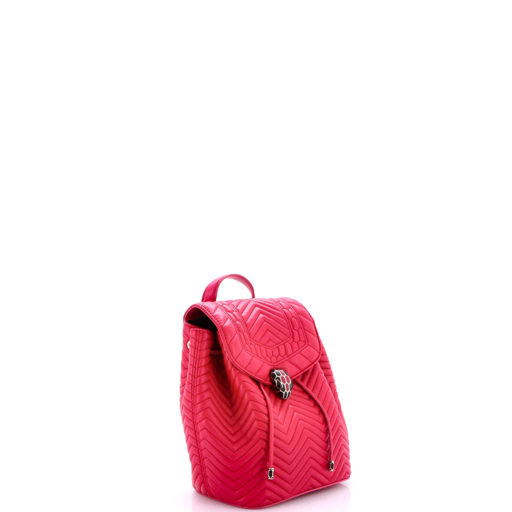 Serpenti Forever Backpack Quilted Leather Medium