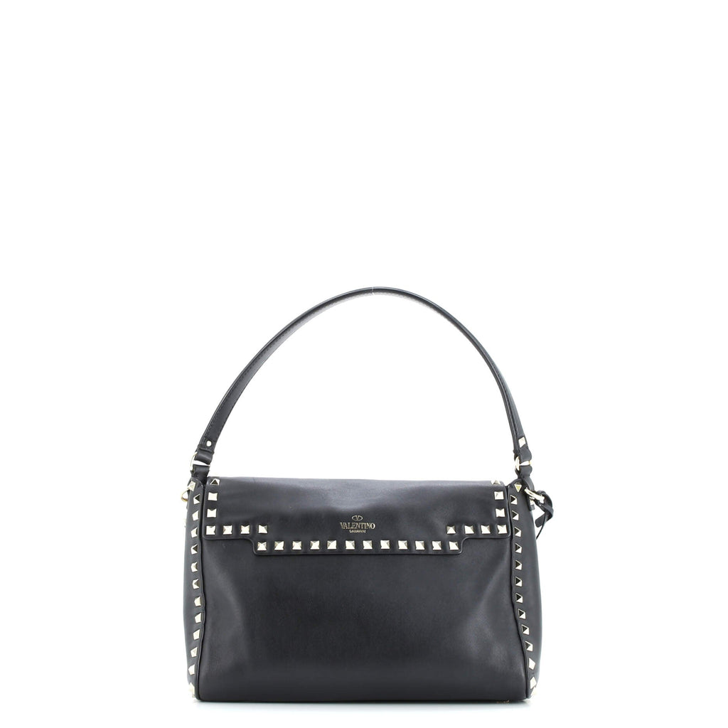 Rockstud Top Handle Bag Leather Small