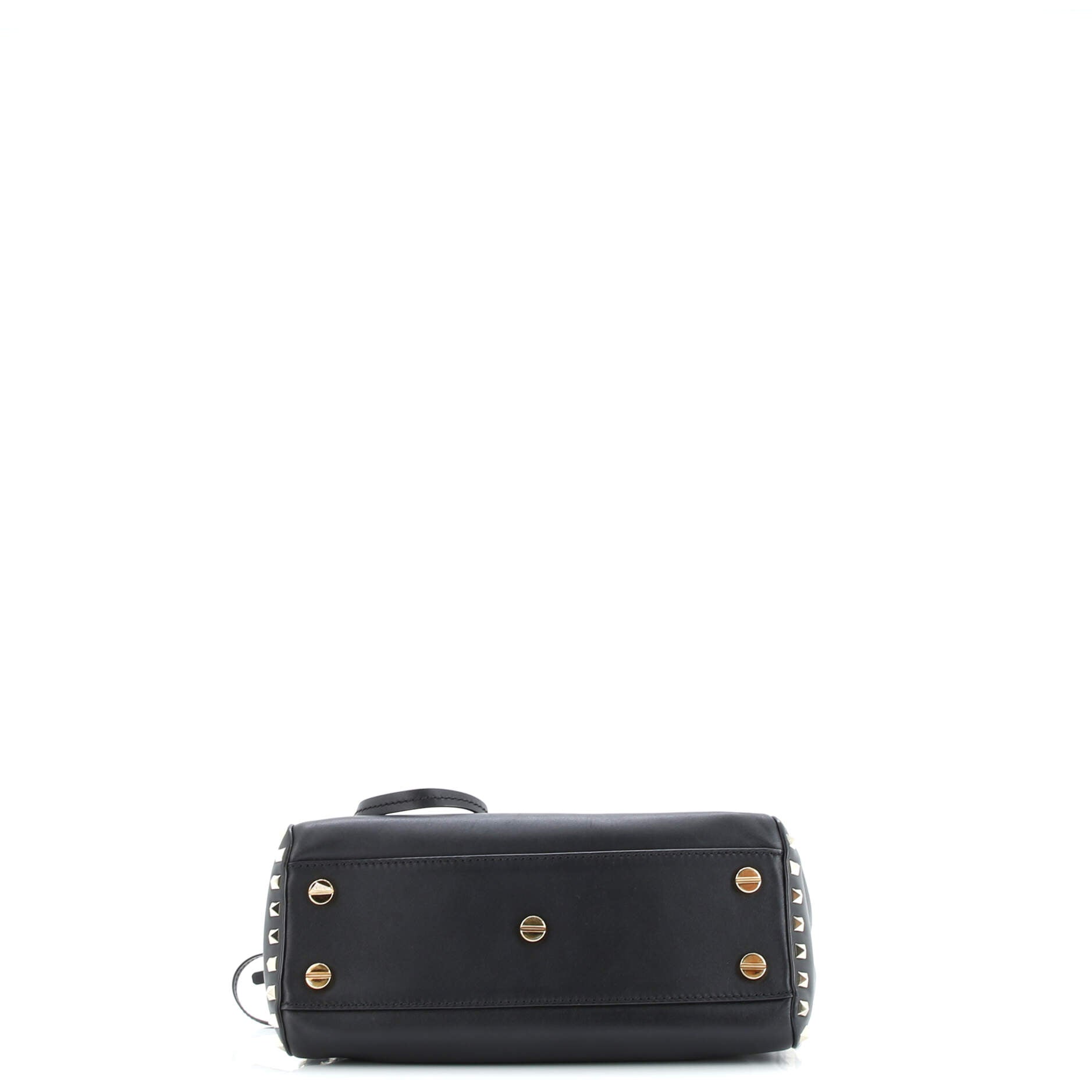 Rockstud Top Handle Bag Leather Small
