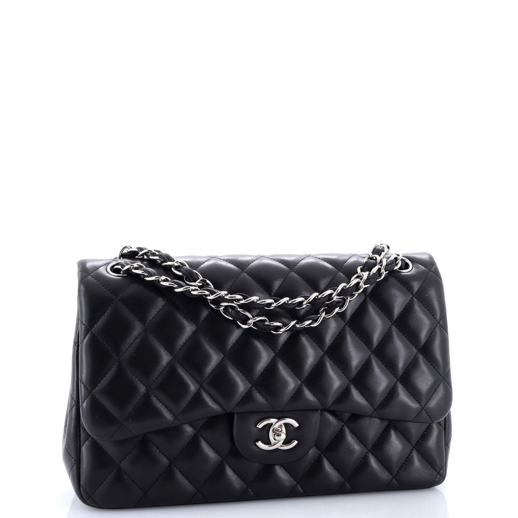 Classic Double Flap Bag Quilted Lambskin Jumbo