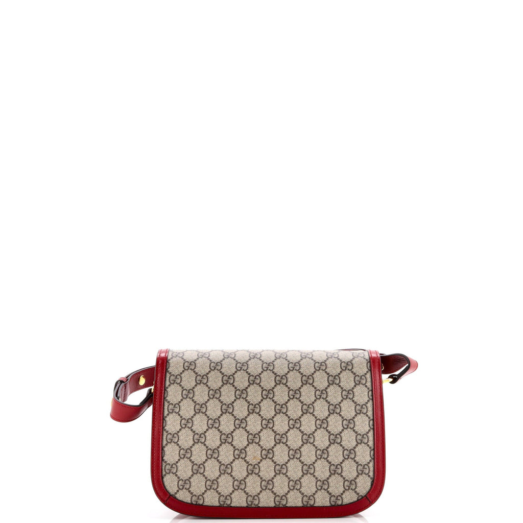 Horsebit 1955 Shoulder Bag GG Coated Canvas with Leather Small