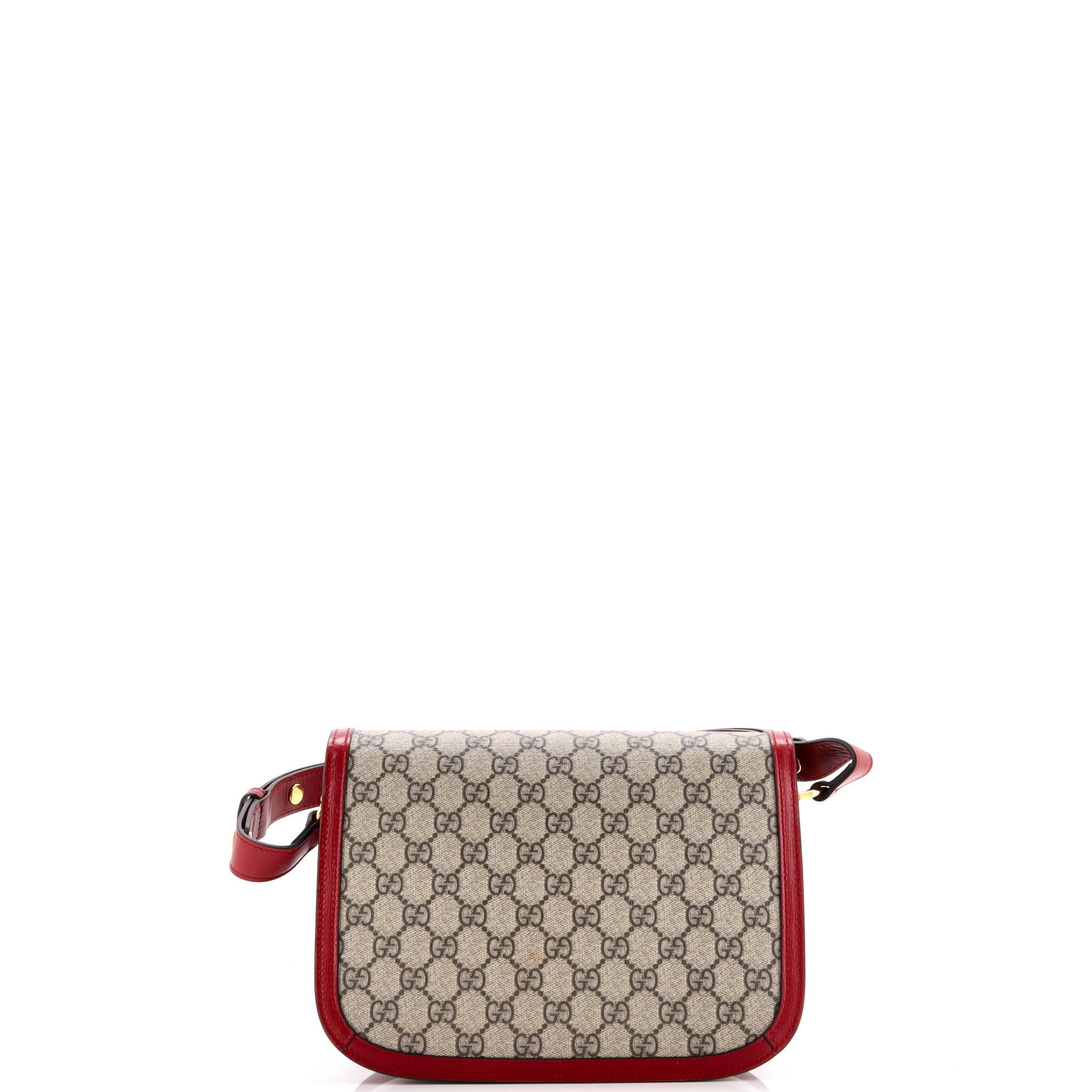 Horsebit 1955 Shoulder Bag GG Coated Canvas with Leather Small