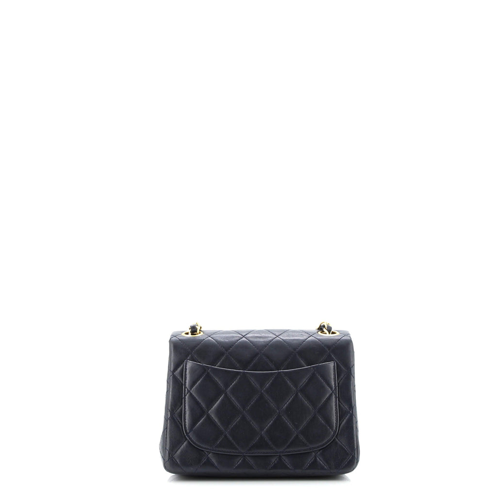 Vintage Square Classic Single Flap Bag Quilted Lambskin Mini
