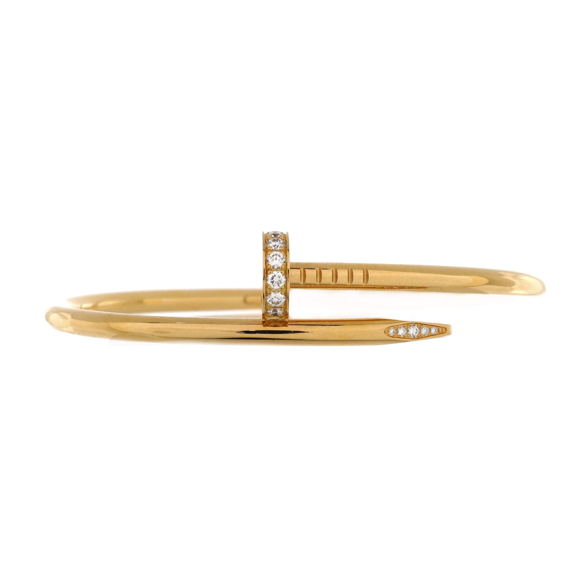 Juste un Clou Bracelet 18K Yellow Gold with Diamonds Classic