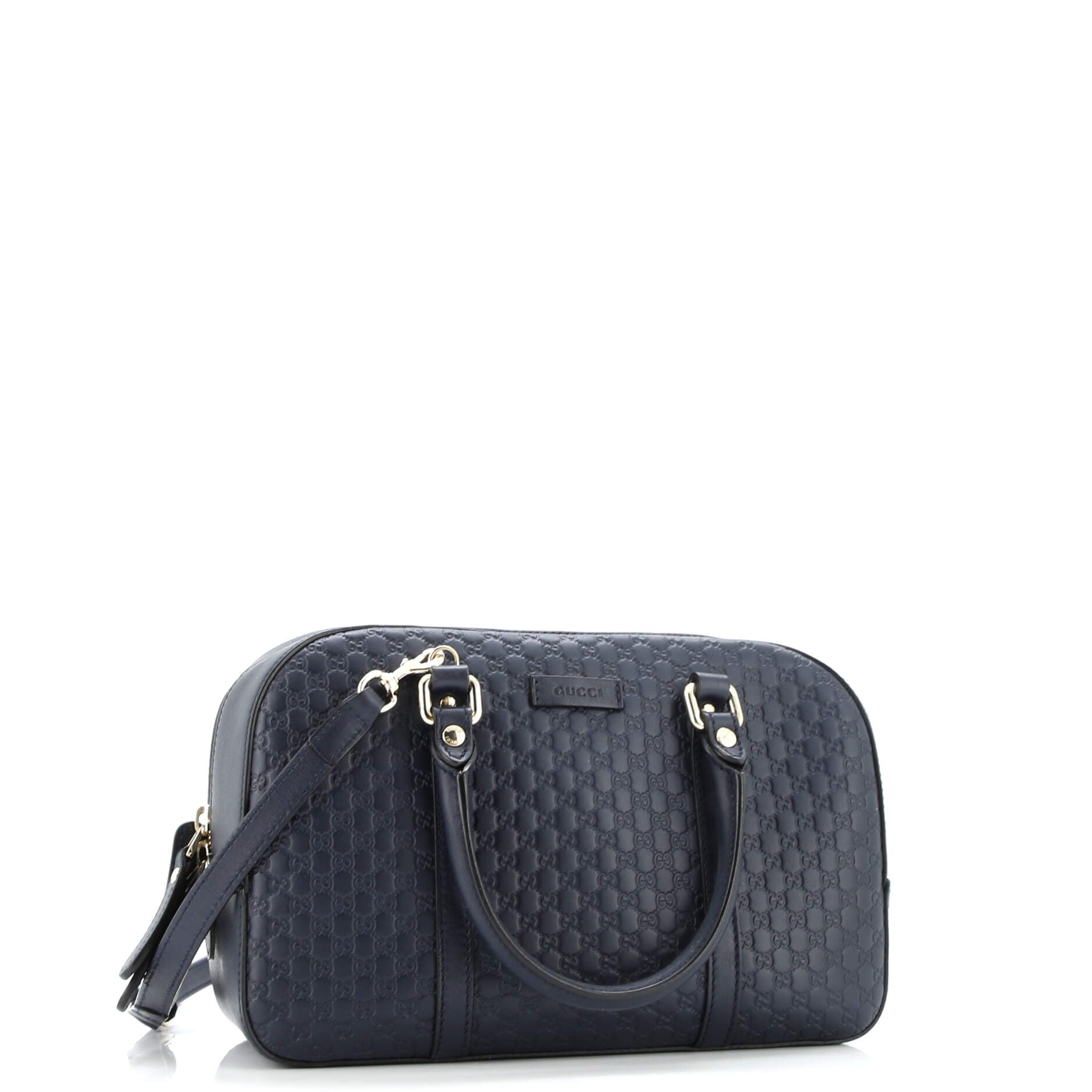 Convertible Top Handle Crossbody Bag Microguccissima Leather Medium