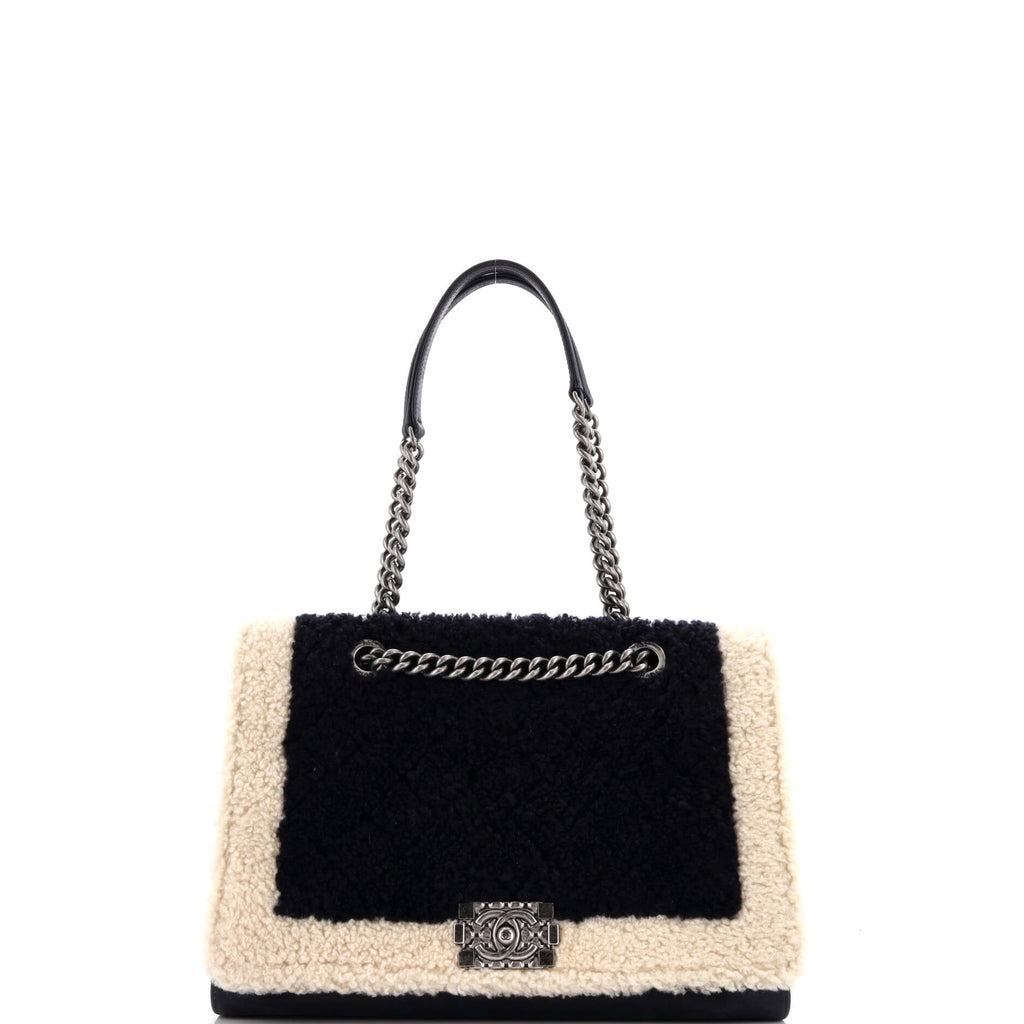 Paris-Salzburg Boy Shopping Bag Shearling Medium