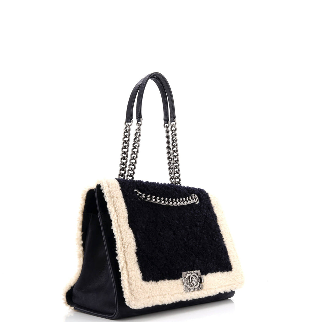 Paris-Salzburg Boy Shopping Bag Shearling Medium