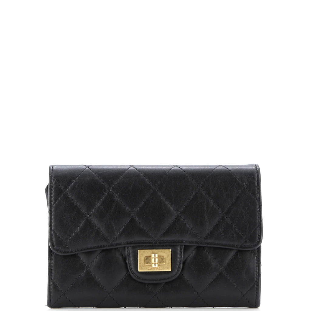 Reissue Flap Wallet Quilted Aged Calfskin Compact