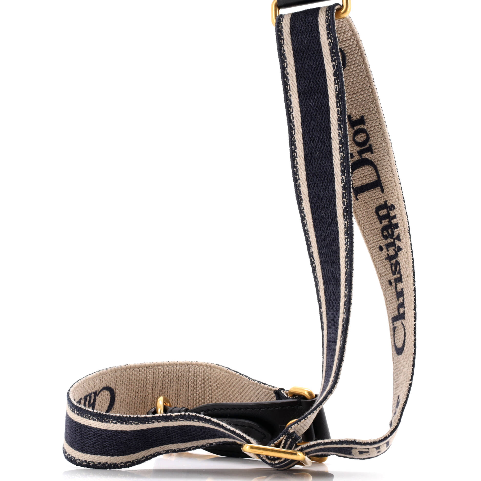 Logo Shoulder Strap Embroidered Canvas Thin