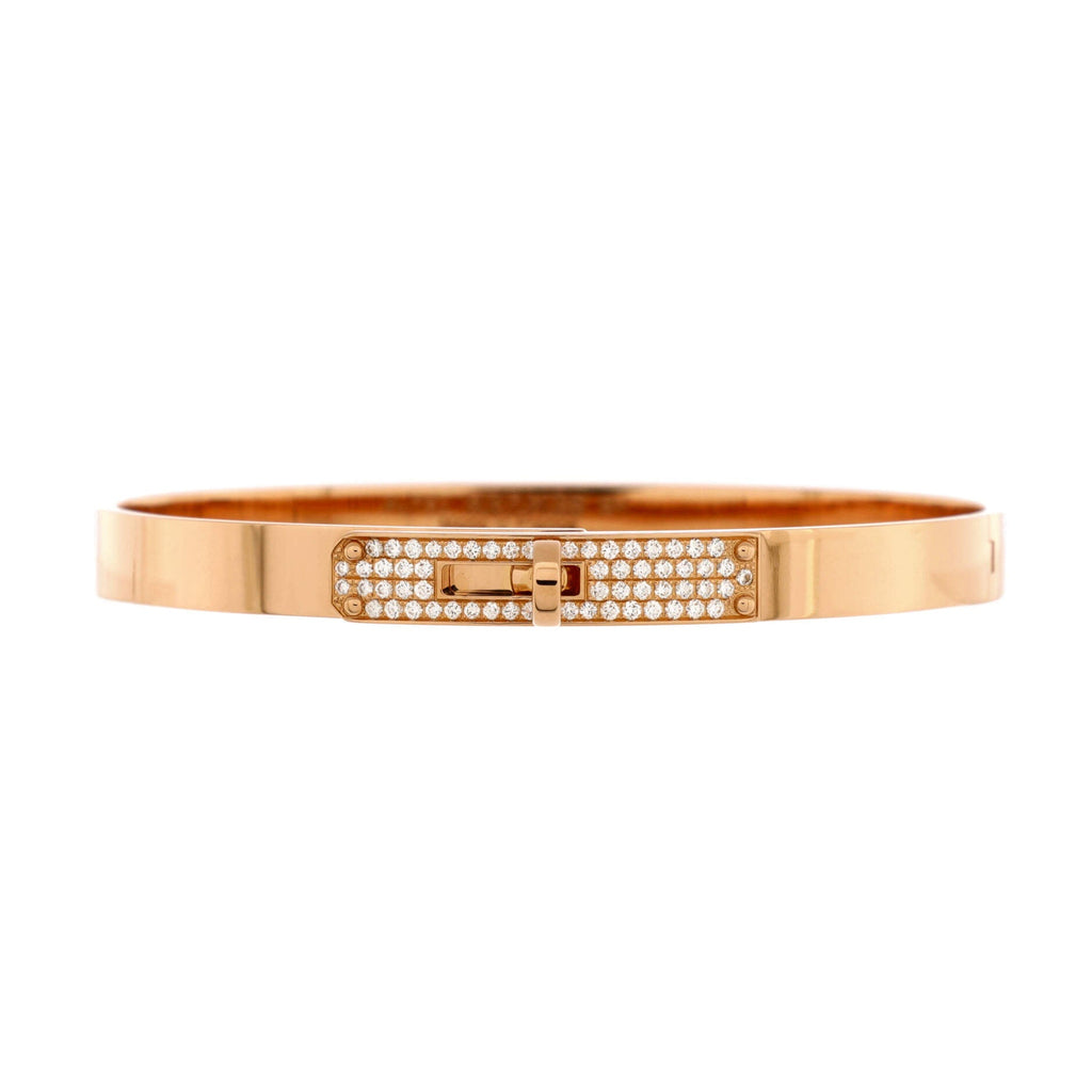 Kelly Bracelet 18K Rose Gold and Pave Diamonds Small