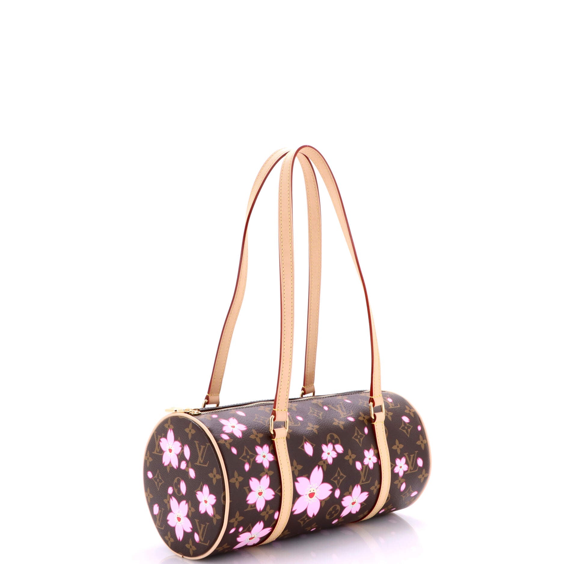 x Takashi Murakami Cherry Blossom Papillon Handbag Limited Edition Cherry Blossom Monogram MM