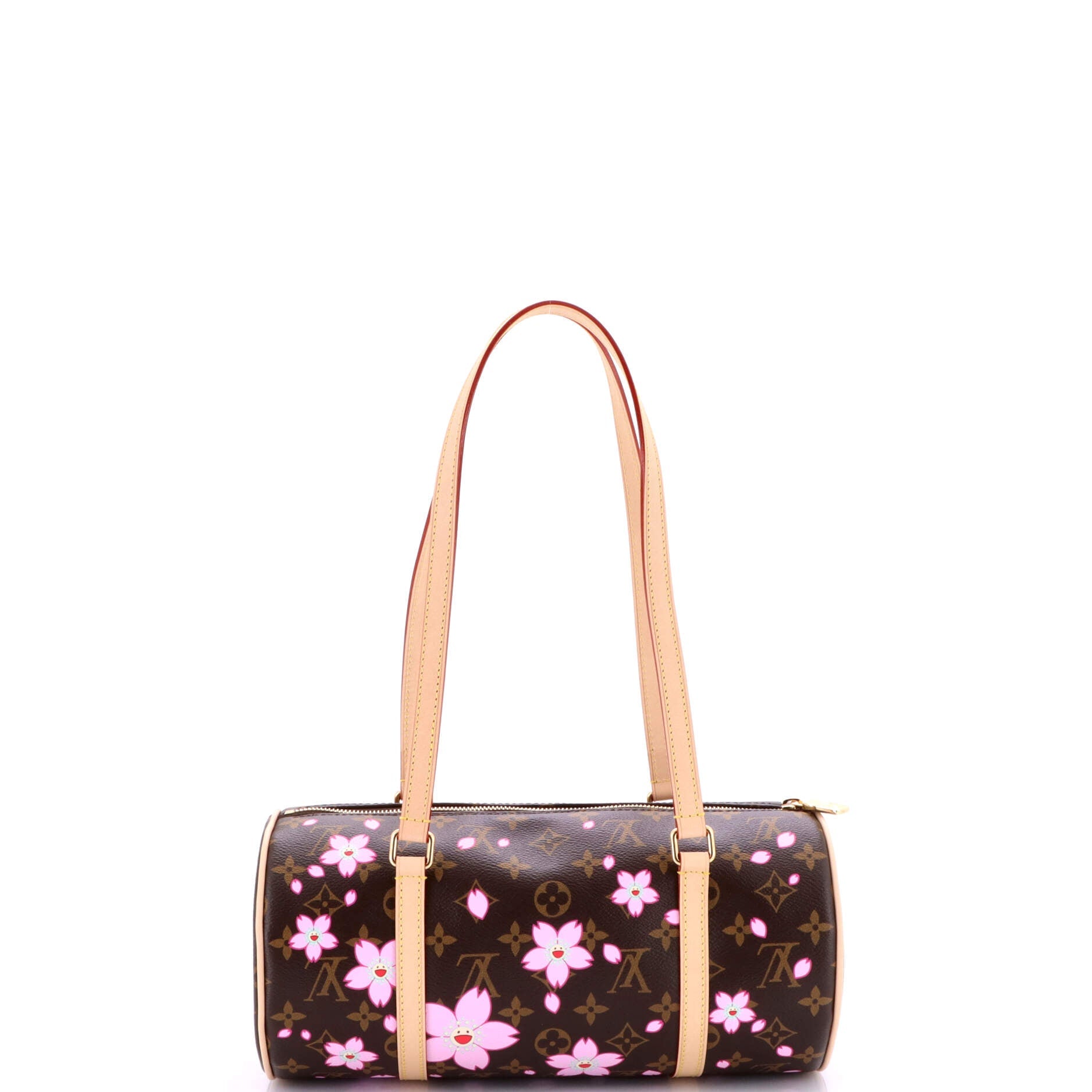 x Takashi Murakami Cherry Blossom Papillon Handbag Limited Edition Cherry Blossom Monogram MM