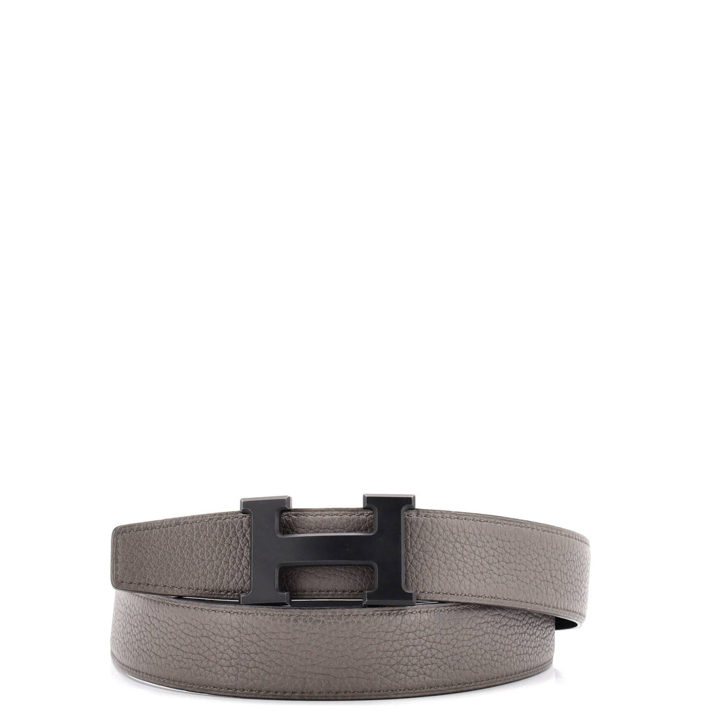 Constance Reversible Belt Leather with So Black Matte Hardware Medium