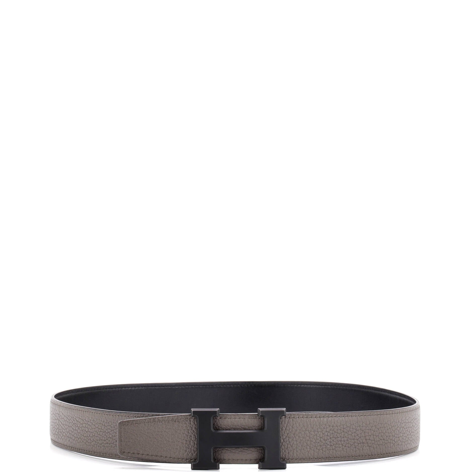 Constance Reversible Belt Leather with So Black Matte Hardware Medium