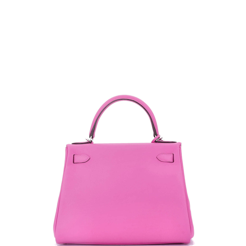 Kelly Handbag Magnolia Evercolor with Palladium Hardware 28