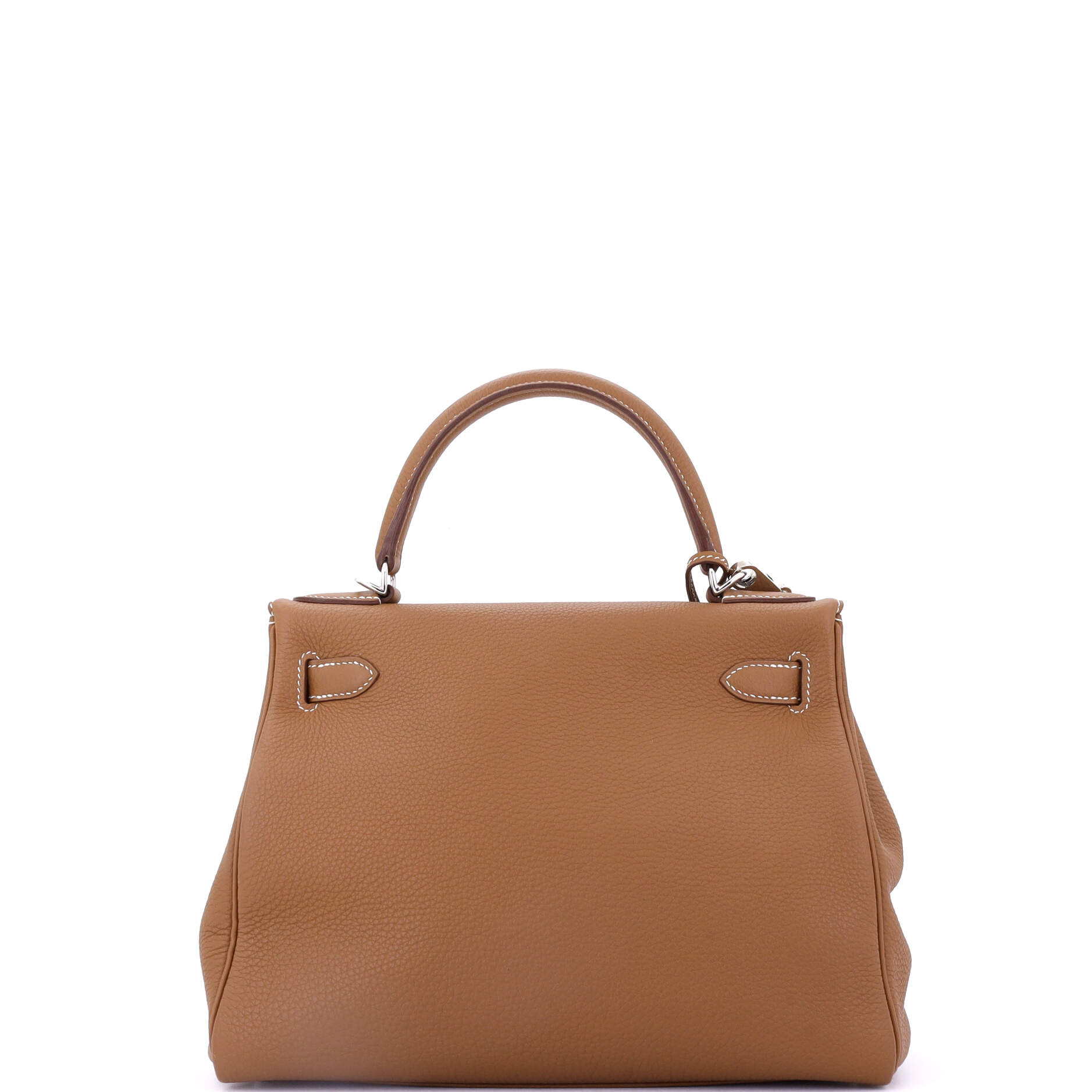Kelly Handbag Gold Togo with Palladium Hardware 28