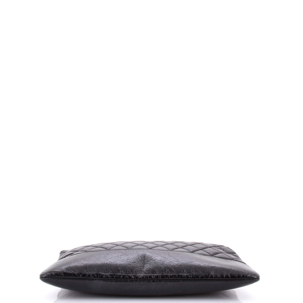 Gabrielle O Case Clutch Quilted Aged Calfskin Large